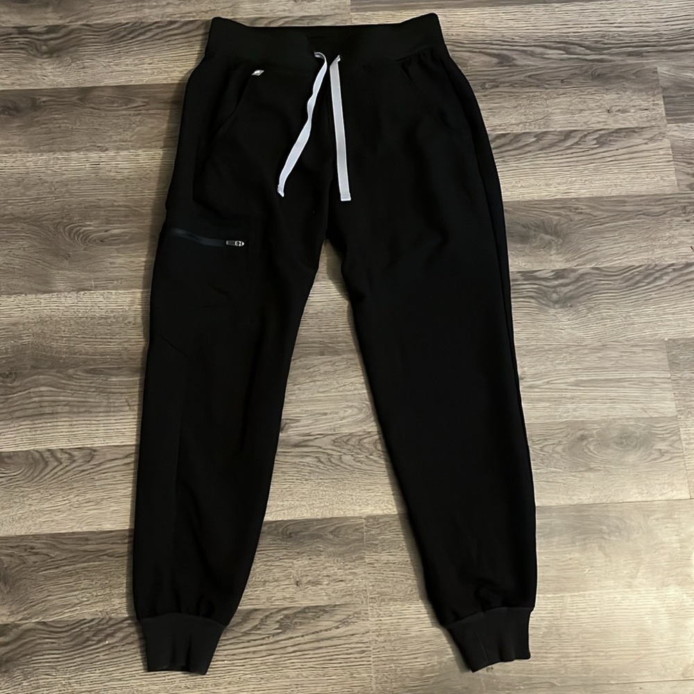 Figs Black Jogger Scrub Pants XXSP